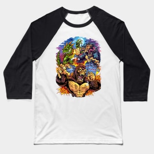 Rampage Arcade Tribute Baseball T-Shirt